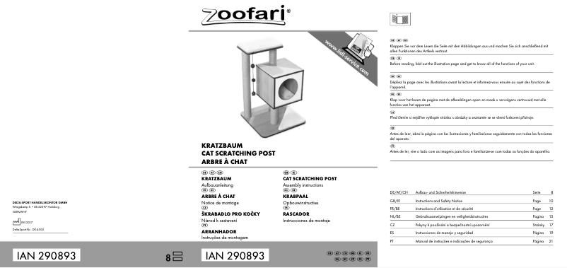 Página 1 del manual Manual de usuario Zoofari IAN 290893