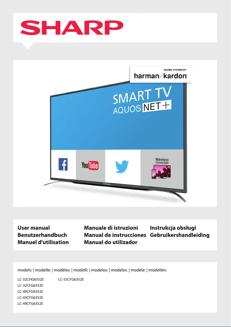 Page n°1 - Manuel utilisateur Sharp LC-43CFG6352E