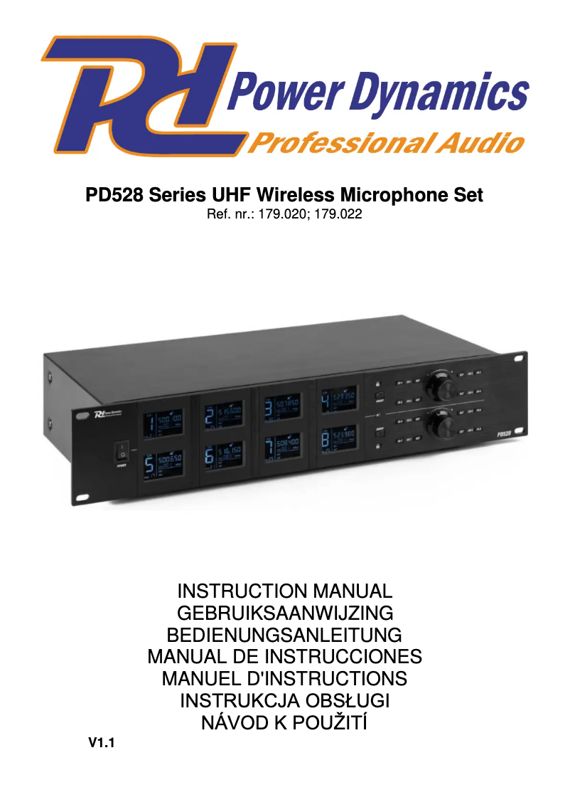 Page n°1 - Manuel utilisateur Power Dynamics PD528