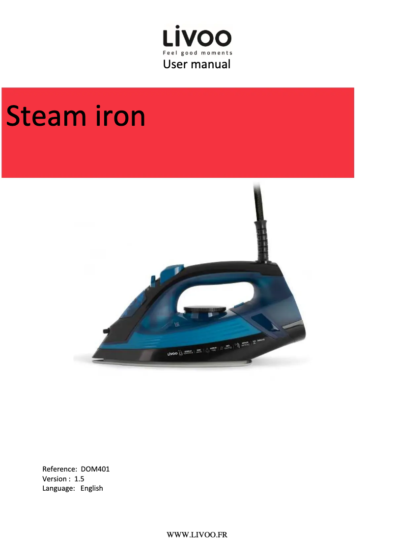 Image de la première page du manuel de l'appareil DOM401