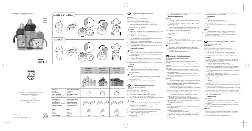 Image de la première page du manuel de l'appareil AVENT SCF752