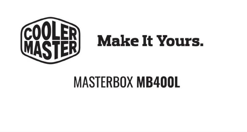 Page 1 de la notice Manuel utilisateur Cooler Master MasterBox MB400L