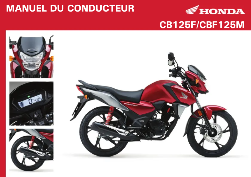 Página 1 del manual Manual de usuario Honda CB125F (2021)