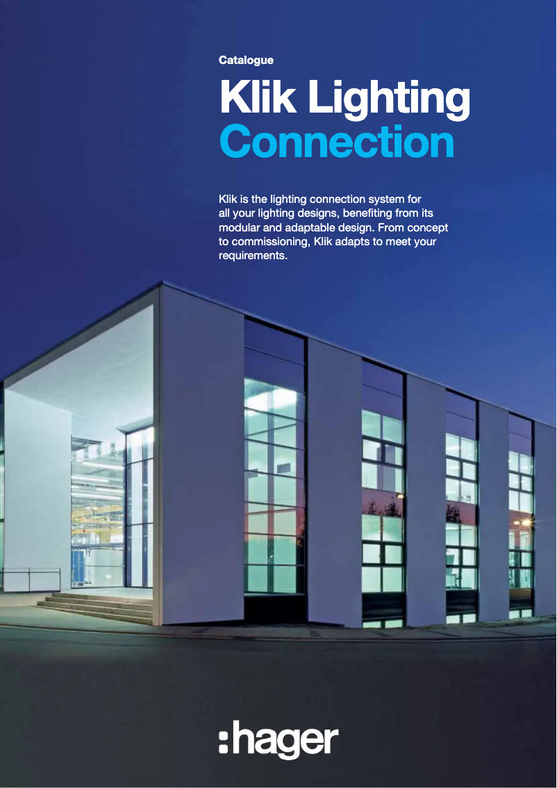 Page n°1 - Manuel utilisateur Hager K7J7M075W