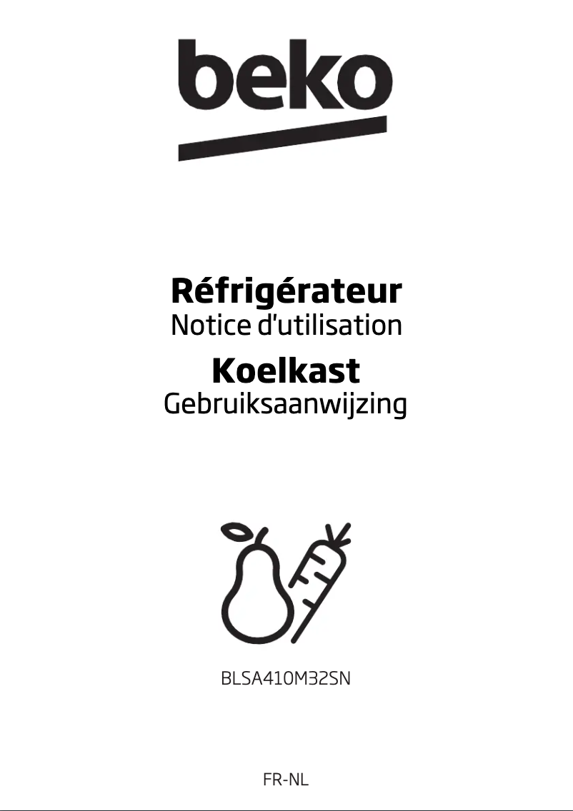 Image de la première page du manuel de l'appareil BLSA410M32SN