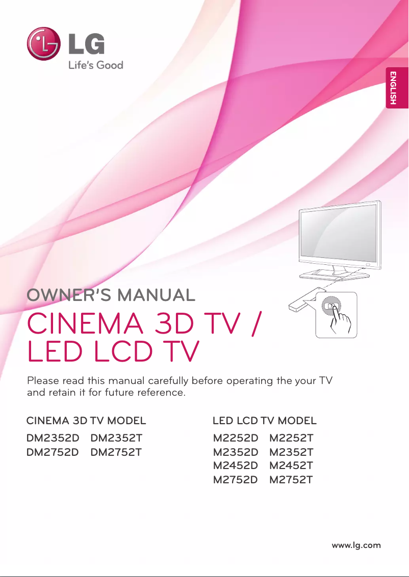 Page n°1 - Manuel utilisateur LG M2752T