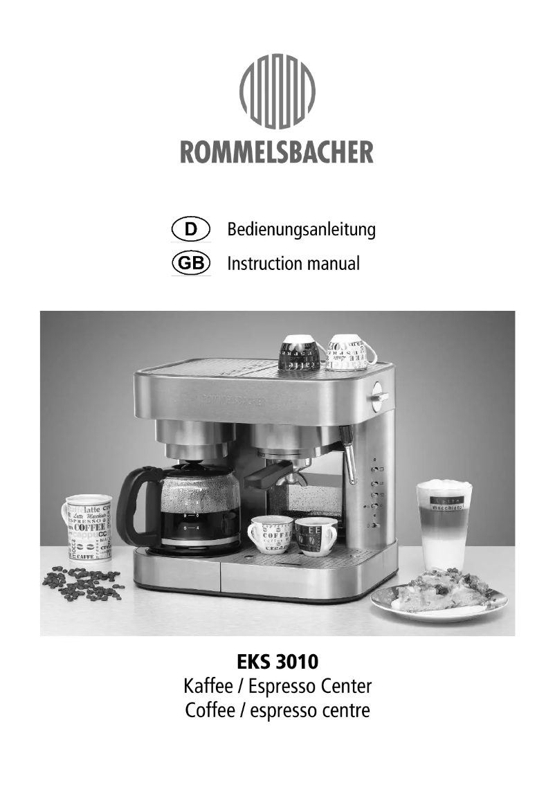 Page n°1 - Manuel utilisateur Rommelsbacher EKS 3010