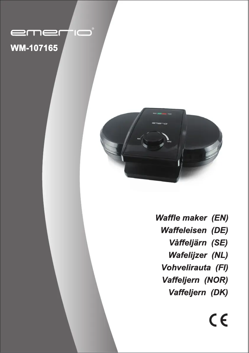 Page n°1 - Manuel utilisateur Emerio WM-107165