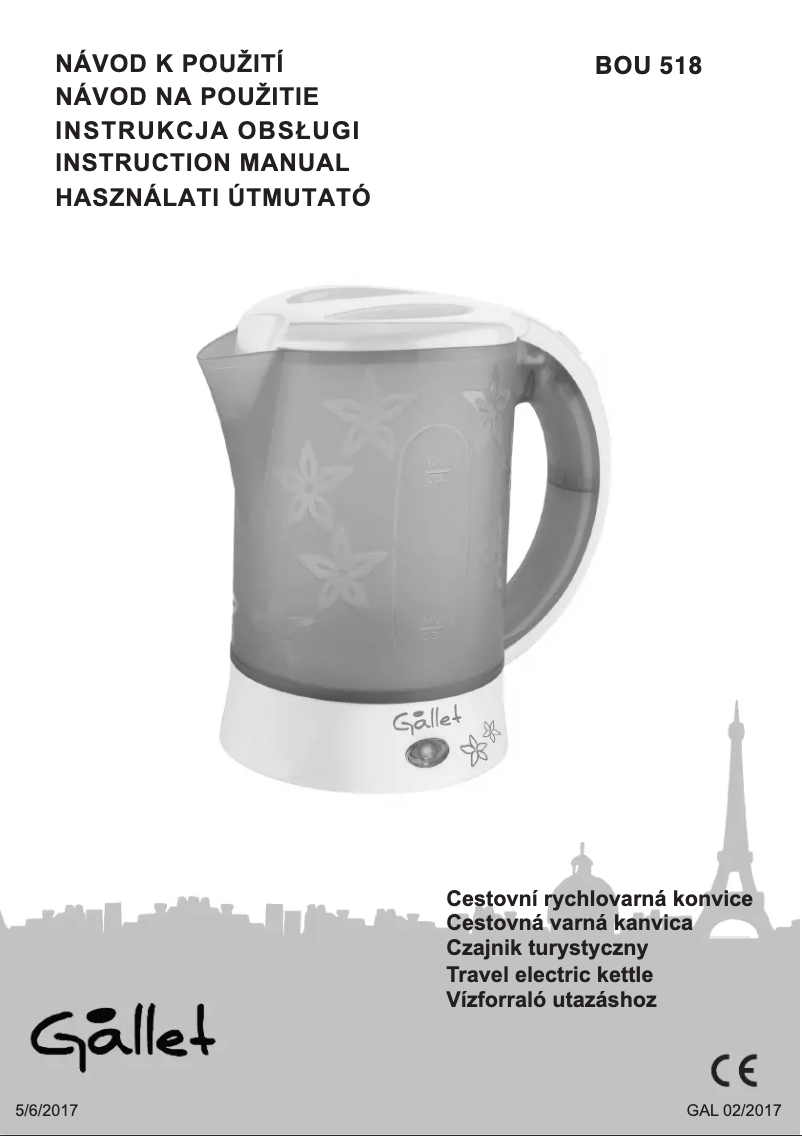 Image de la première page du manuel de l'appareil BOU518