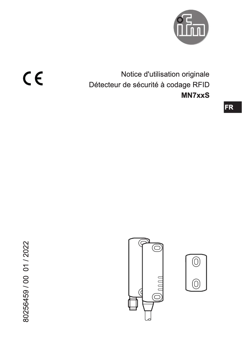 Page n°1 - Manuel utilisateur IFM MN703S