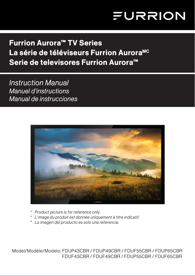 Page 1 de la notice Manuel utilisateur Furrion FDUP43CBR