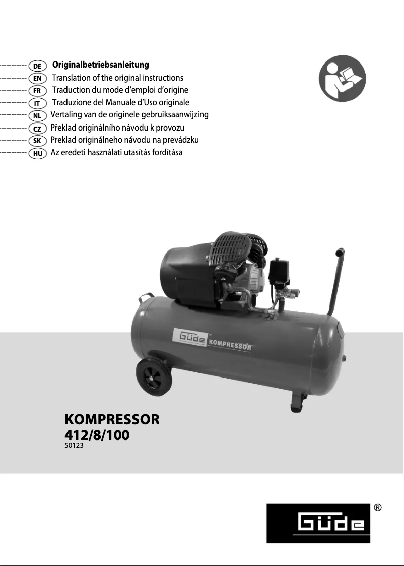 Image de la première page du manuel de l'appareil 412/8/100