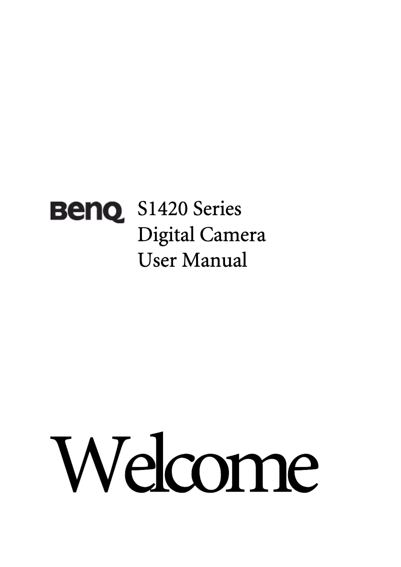 Page 1 de la notice Manuel utilisateur BenQ S1420