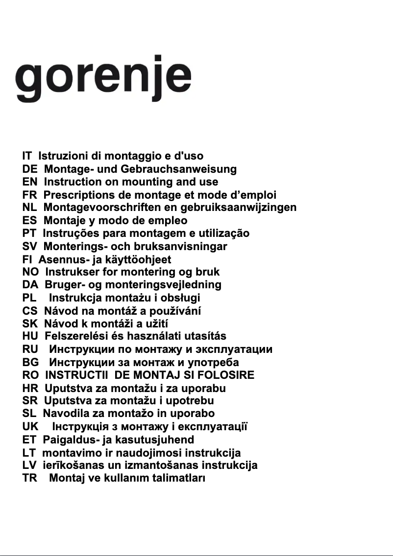 Image de la première page du manuel de l'appareil DKG552-ORA-W