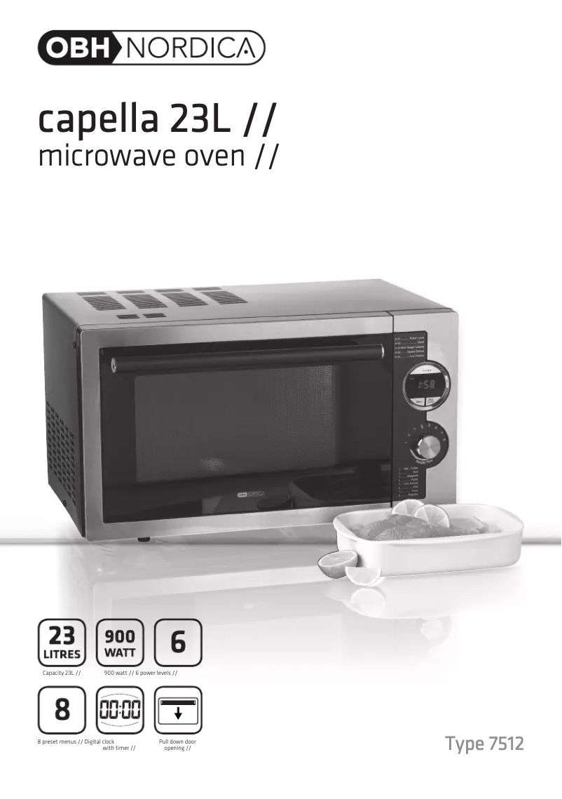 Página 1 del manual Manual de usuario OBH Nordica Capella