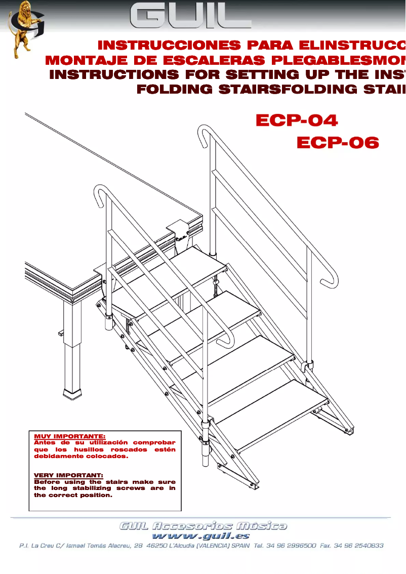 Image de la première page du manuel de l'appareil ECP-04