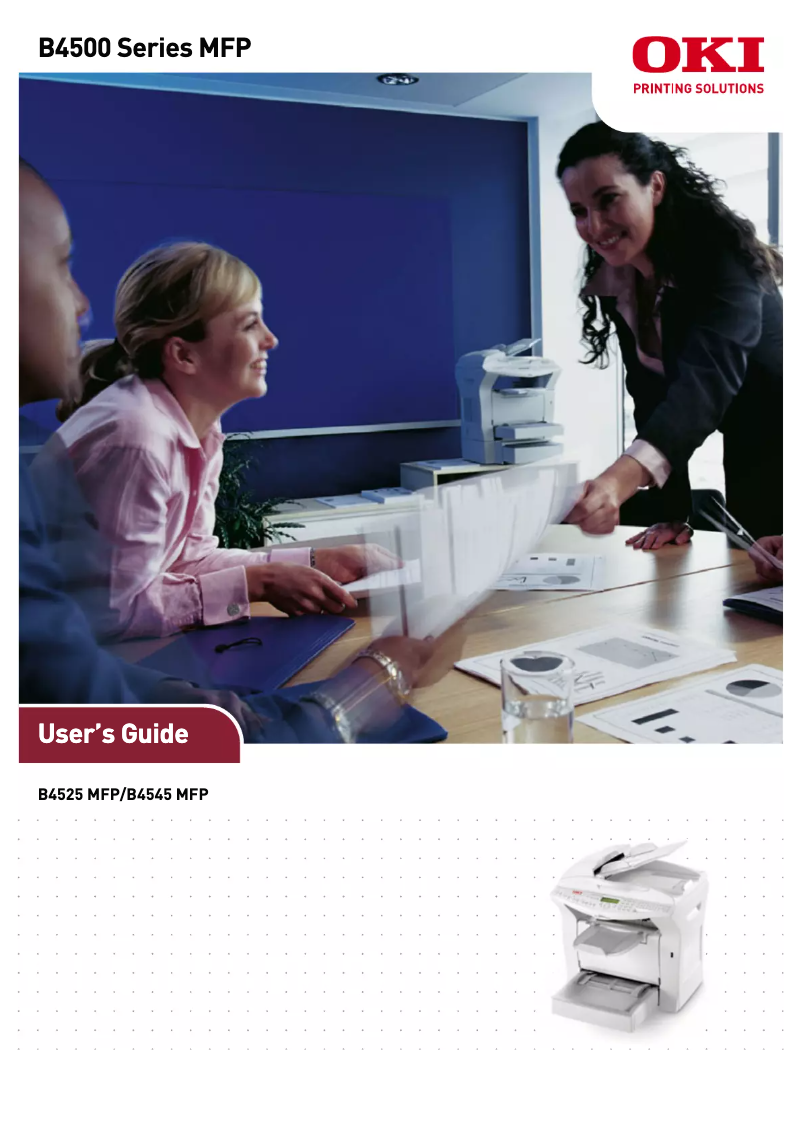 Page 1 of the manual User Manual OKI B4545