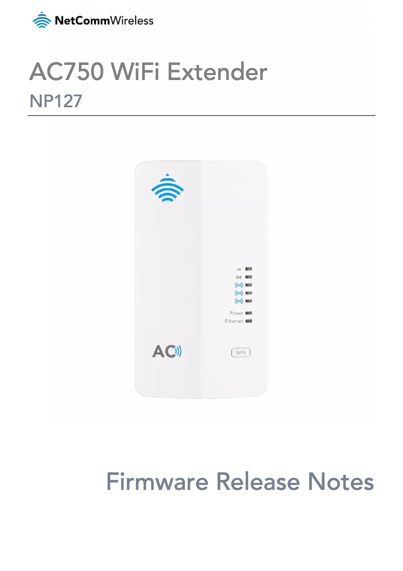 Page 1 de la notice Manuel utilisateur Netcomm NP127