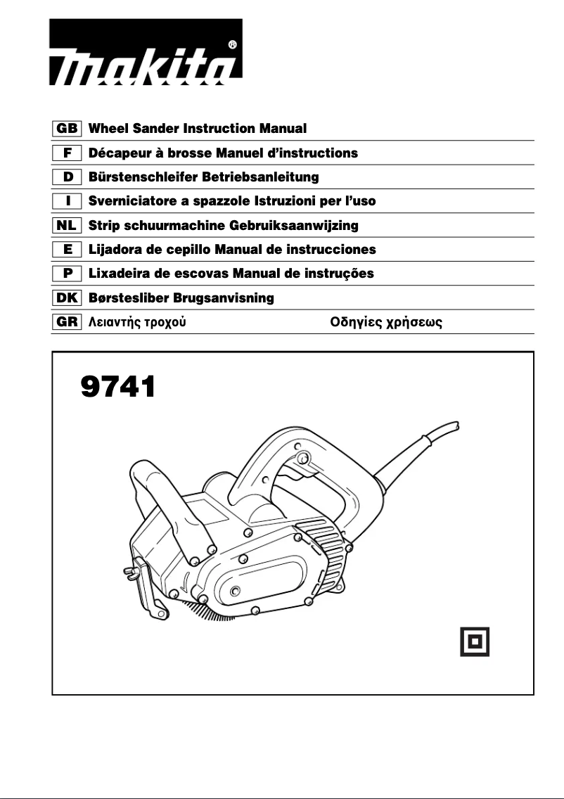 Page 1 de la notice Manuel utilisateur Makita 9741