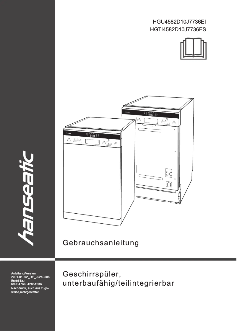 Imagen de la primera página del manual del dispositivo HGTI4582D10J7736ES