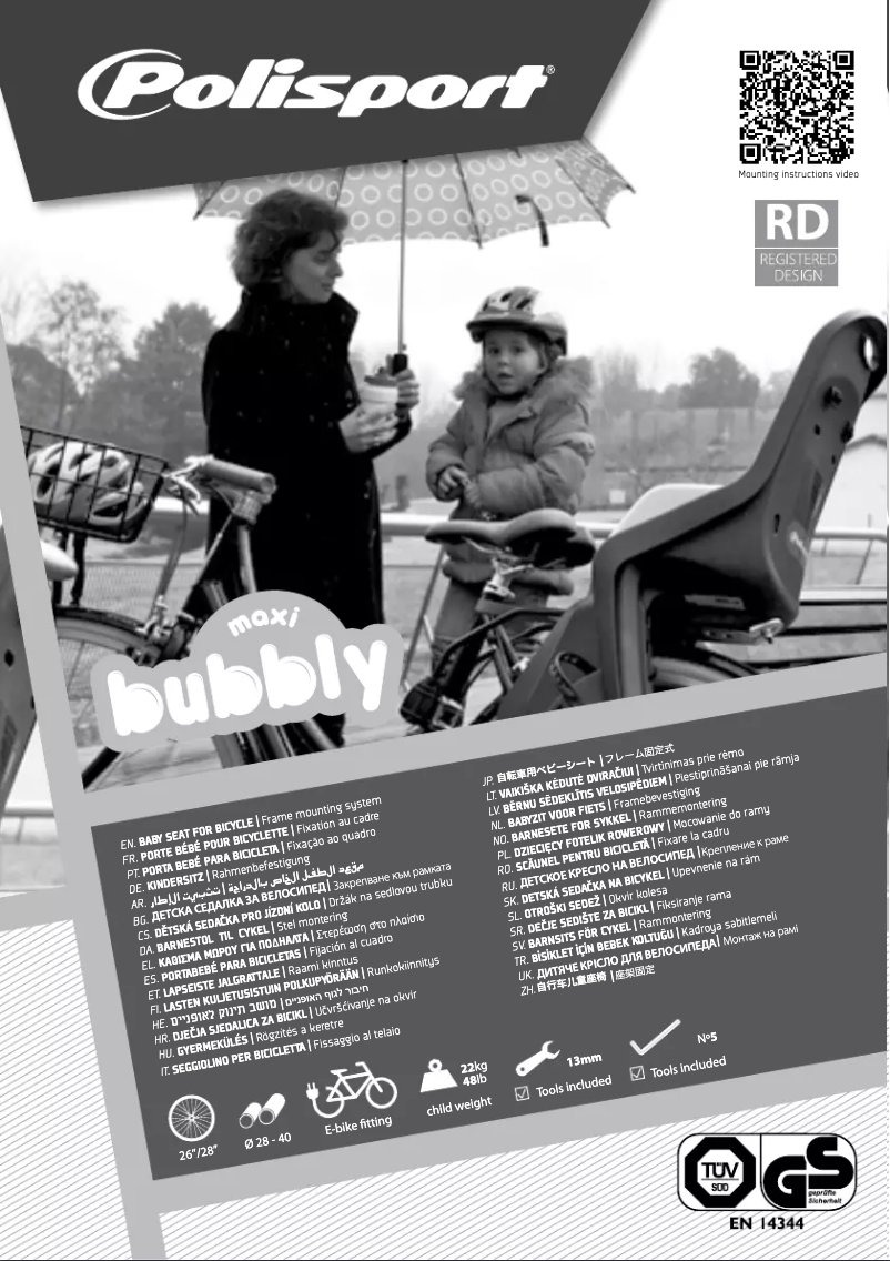 Page 1 de la notice Manuel utilisateur Polisport Bubbly FF