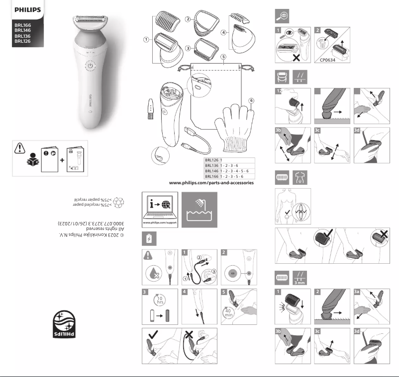 Page n°1 - Manuel utilisateur Philips BRL166