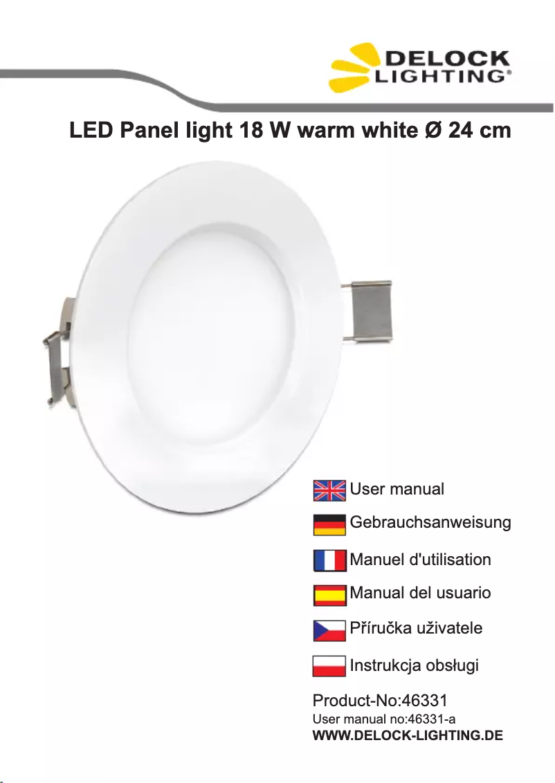 Página 1 del manual Manual de usuario Delock Lighting 46331