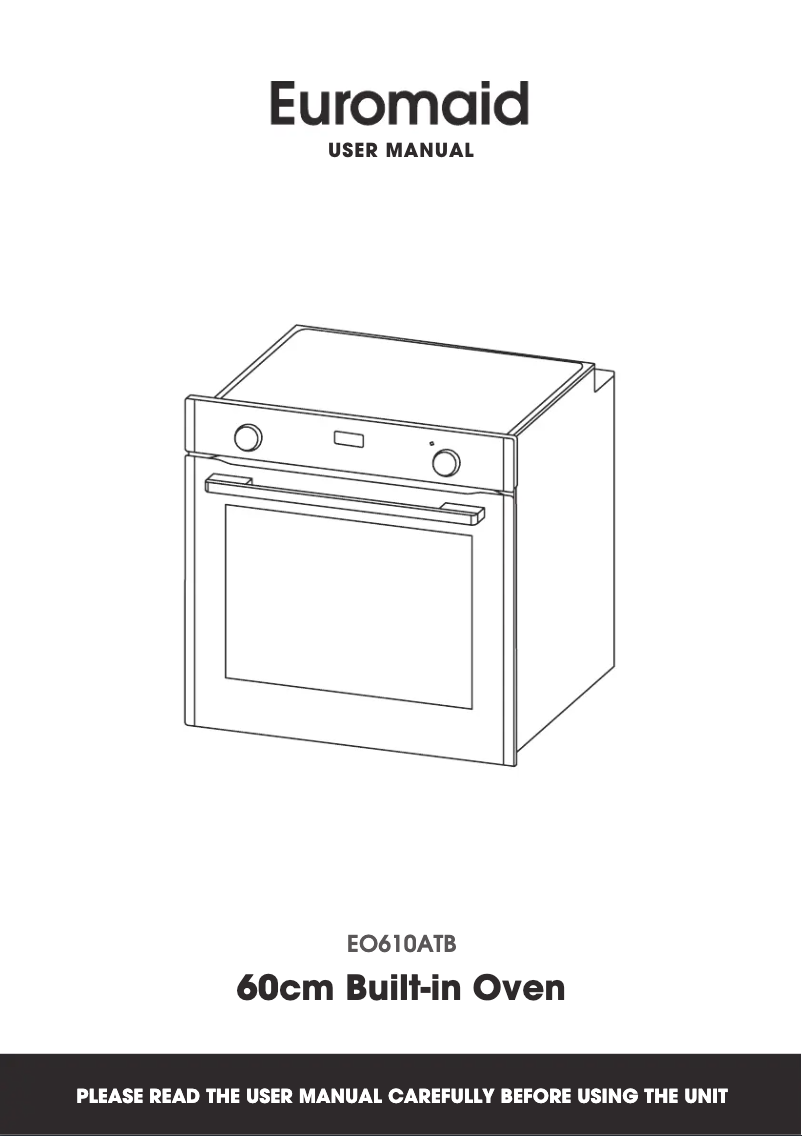 Image de la première page du manuel de l'appareil EO610ATB