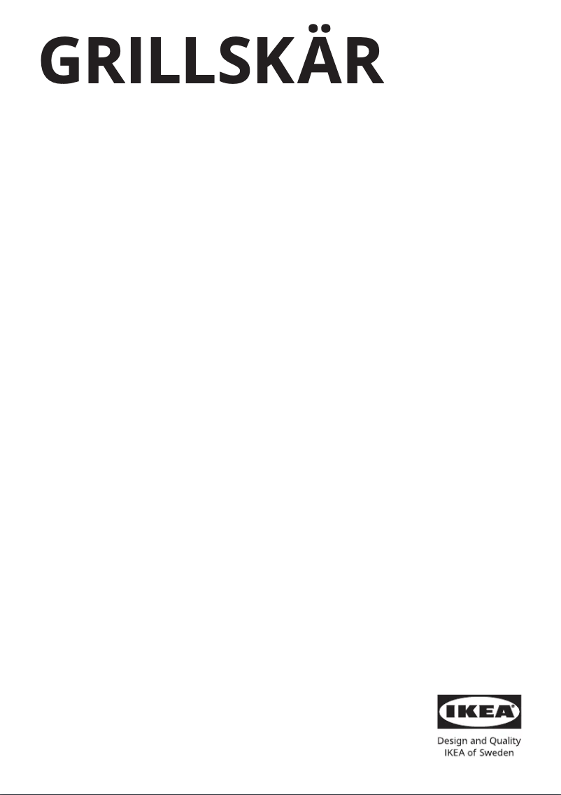 Image de la première page du manuel de l'appareil GRILLSKÄR 605.232.75