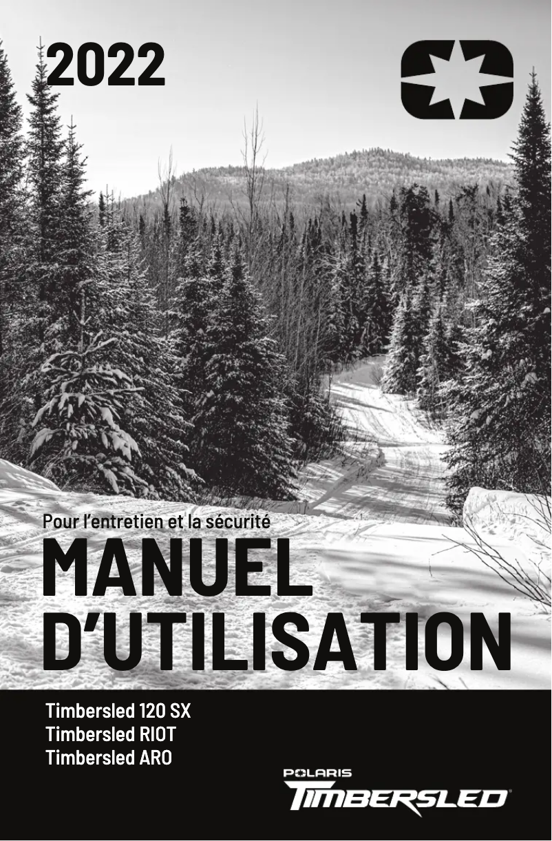 Page 1 de la notice Manuel utilisateur Timbersled 120 SX (2022)