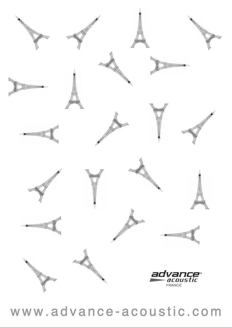 Page n°1 - Manuel utilisateur Advance Acoustic MAA 406