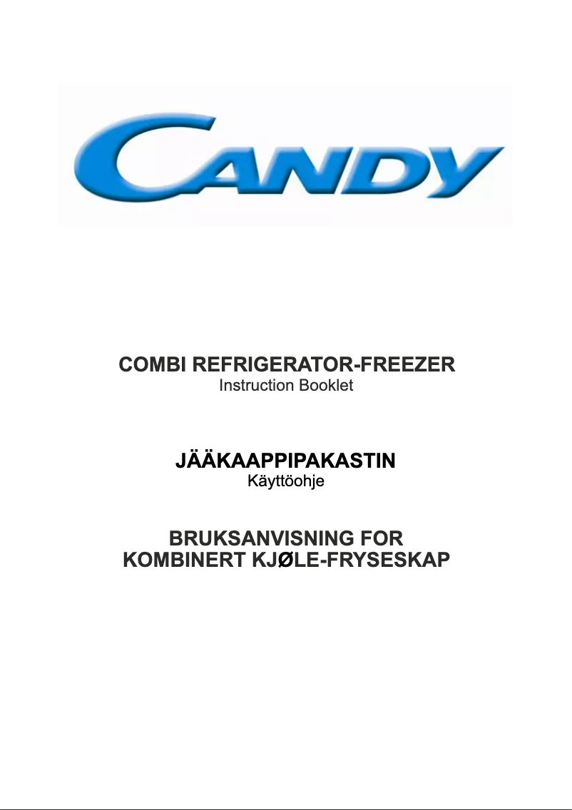 Page n°1 - Manuel utilisateur Candy CFTE 3450 LE