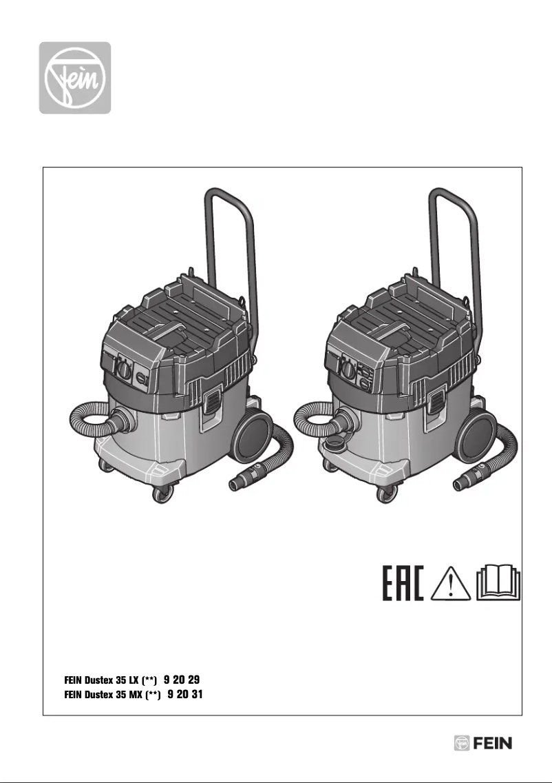Page n°1 - Manuel utilisateur Fein Dustex 35 LX