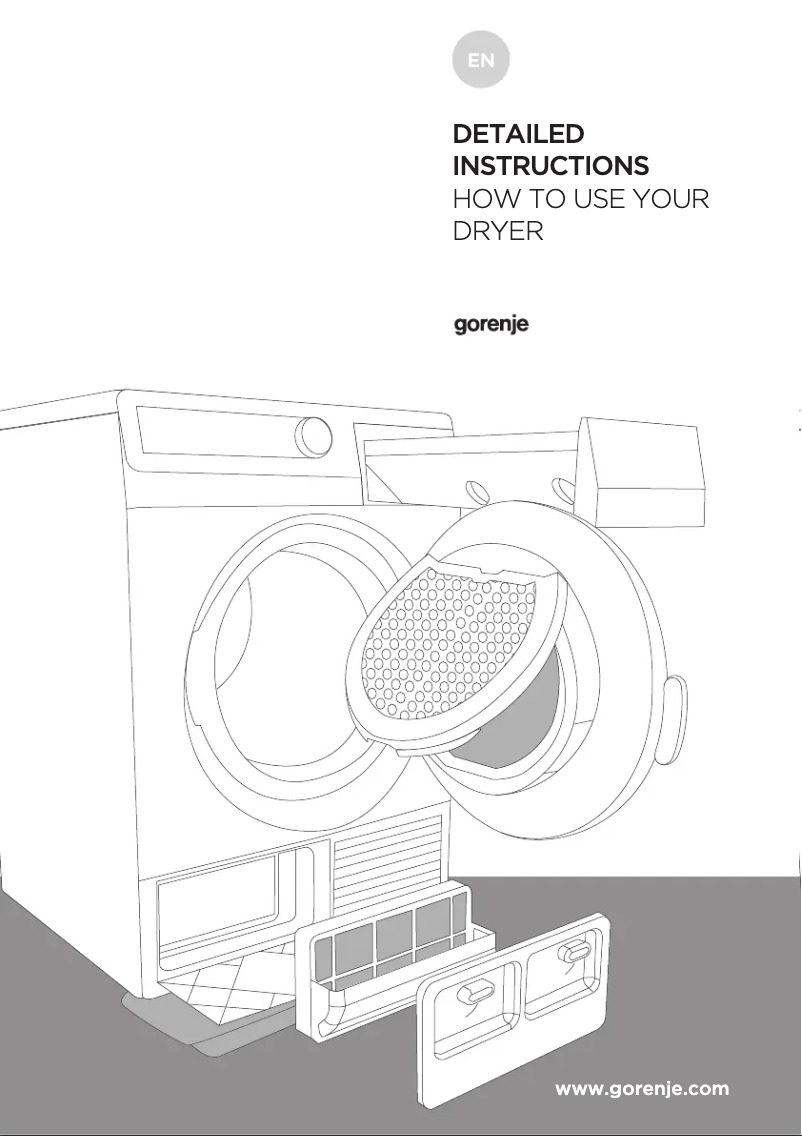 Page 1 de la notice Manuel utilisateur Gorenje D8565NA