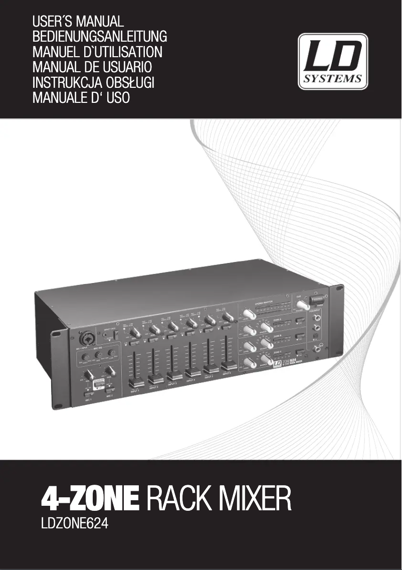 Página 1 del manual Manual de usuario LD Systems ZONE 624