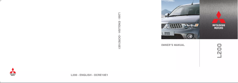 Image de la première page du manuel de l'appareil L200 (2010)