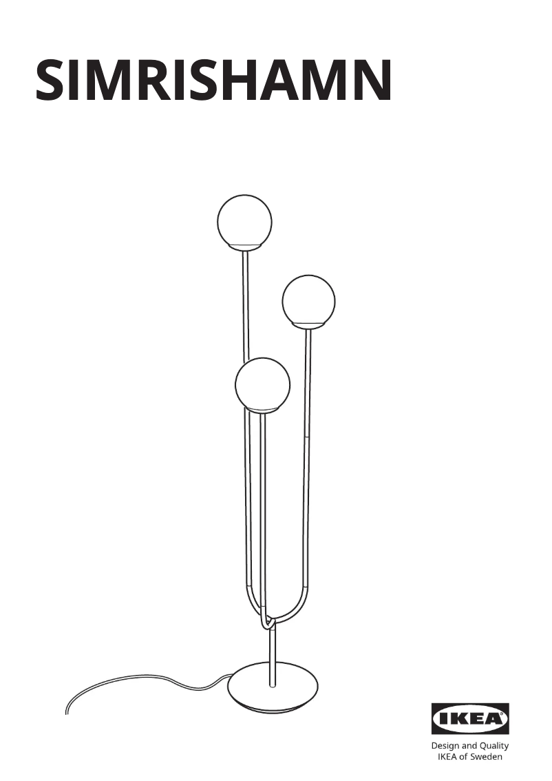 Page 1 de la notice Manuel utilisateur Ikea SIMRISHAMN 704.377.67