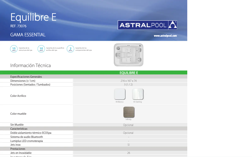 Image de la première page du manuel de l'appareil Equilibre E