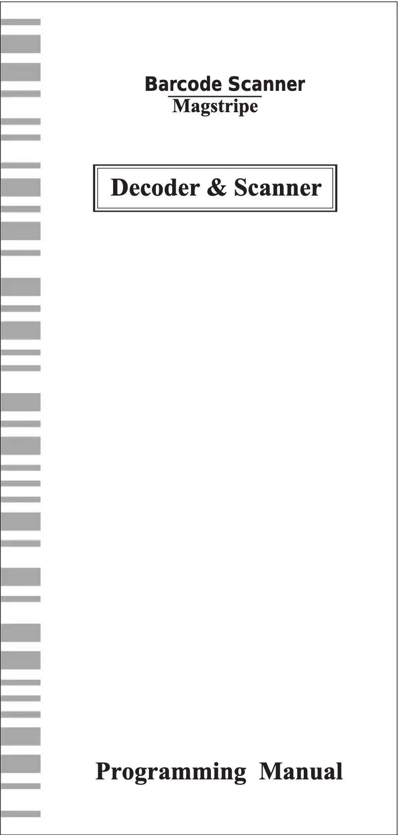 Page n°1 - Manuel utilisateur POSline SC2100