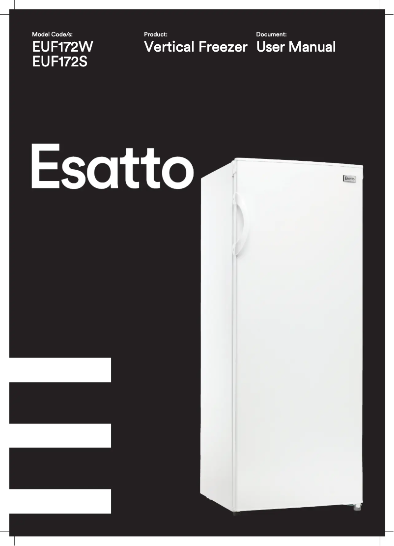 Page 1 de la notice Fiche technique Esatto EUF172S