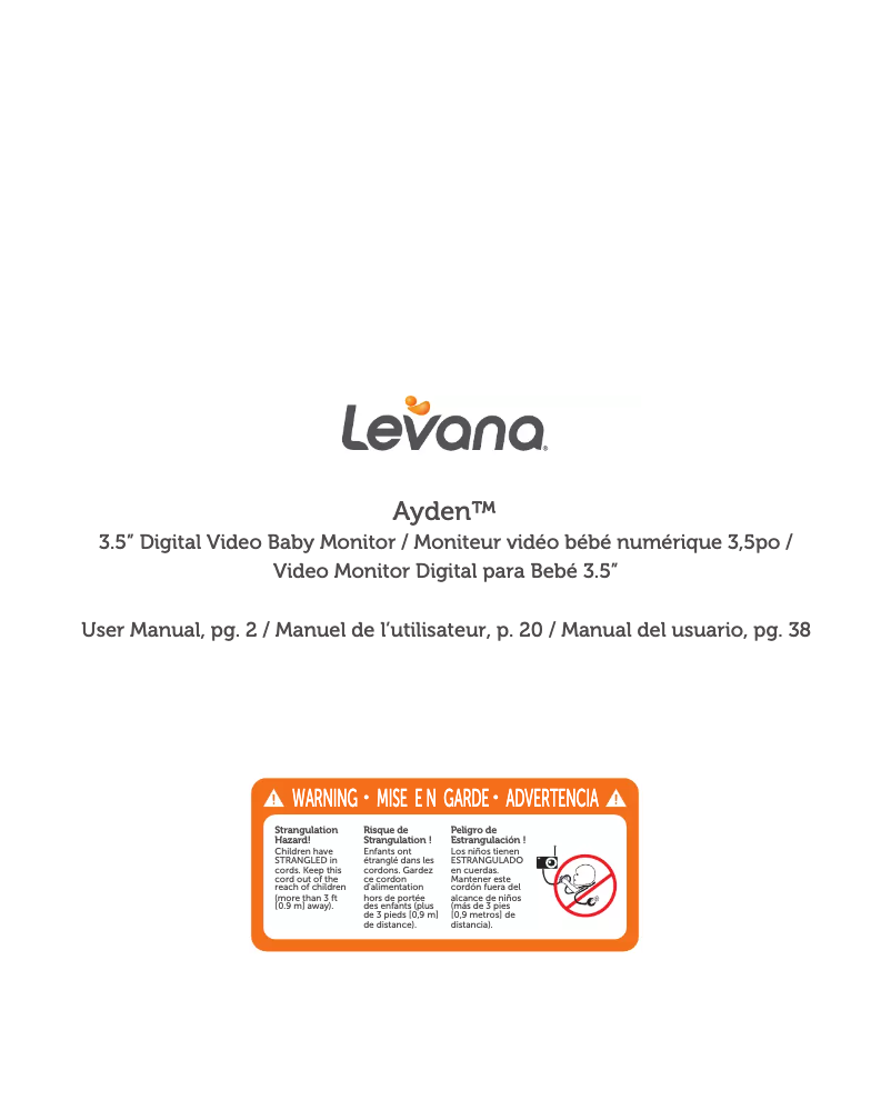 Page 1 de la notice Manuel utilisateur Levana Ayden