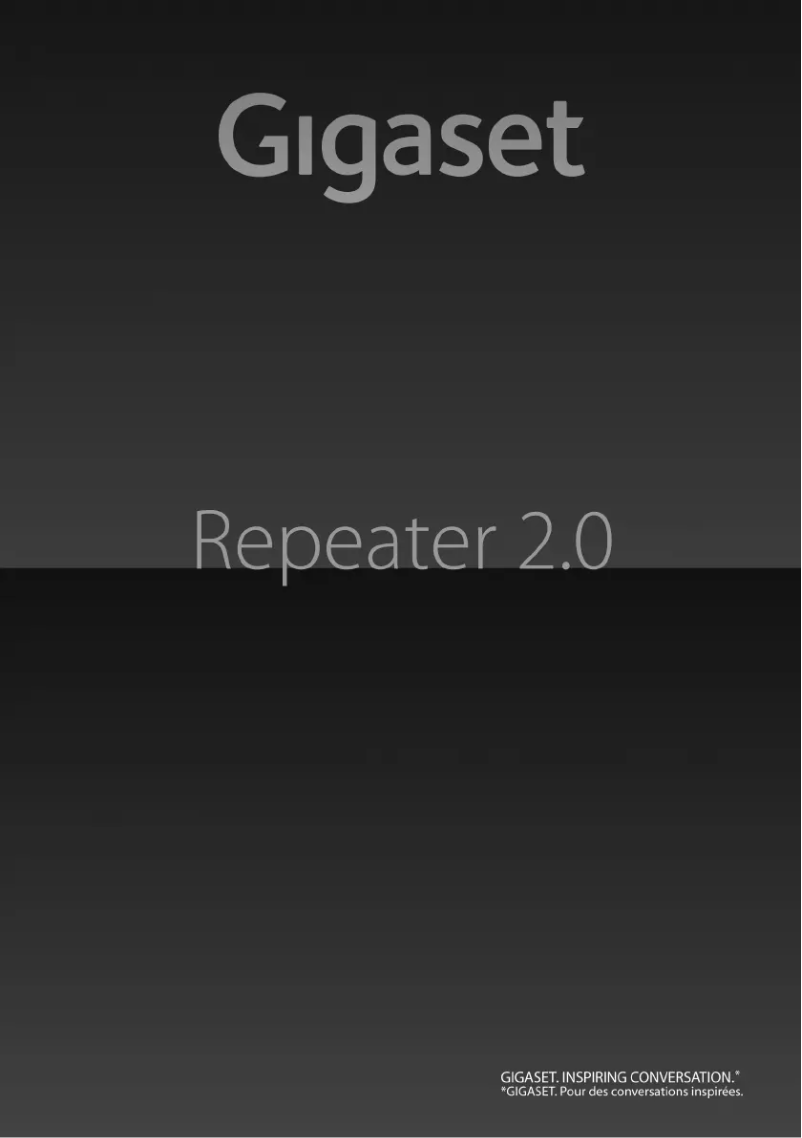 Page 1 de la notice Manuel utilisateur Gigaset Repeater