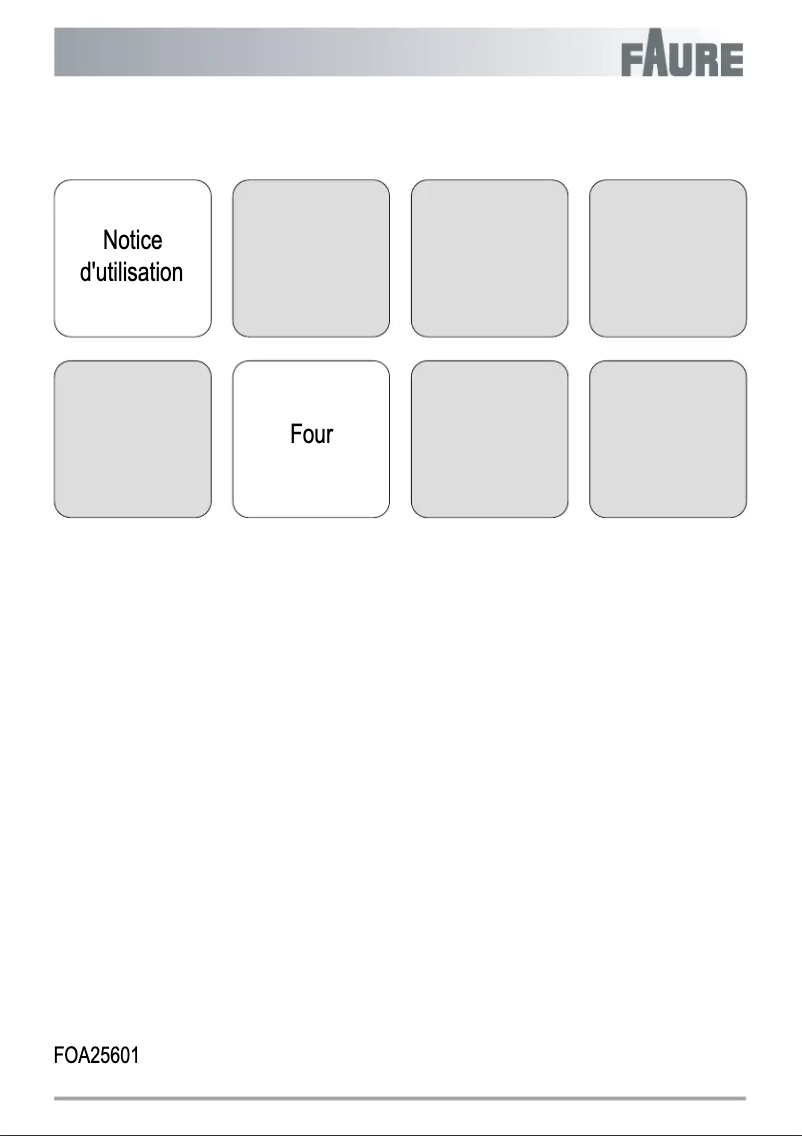 Image de la première page du manuel de l'appareil FOA25601XK