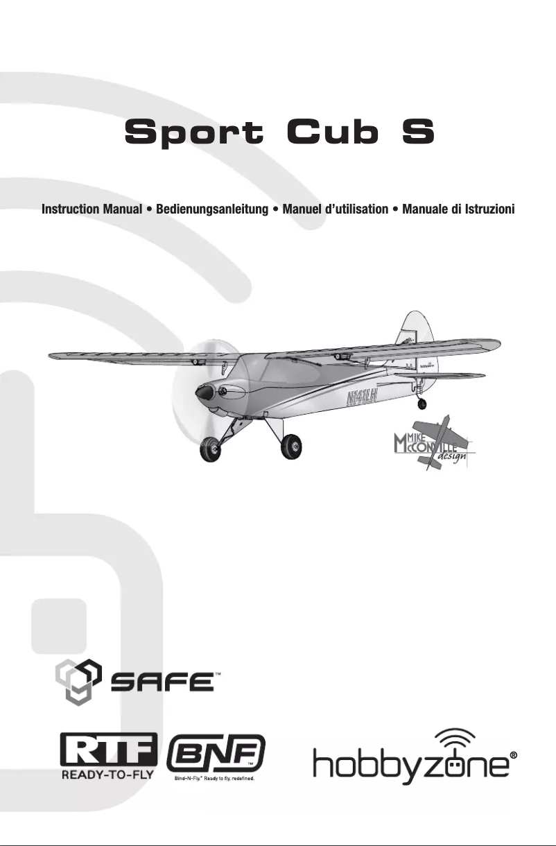 Image de la première page du manuel de l'appareil Sport Cub S