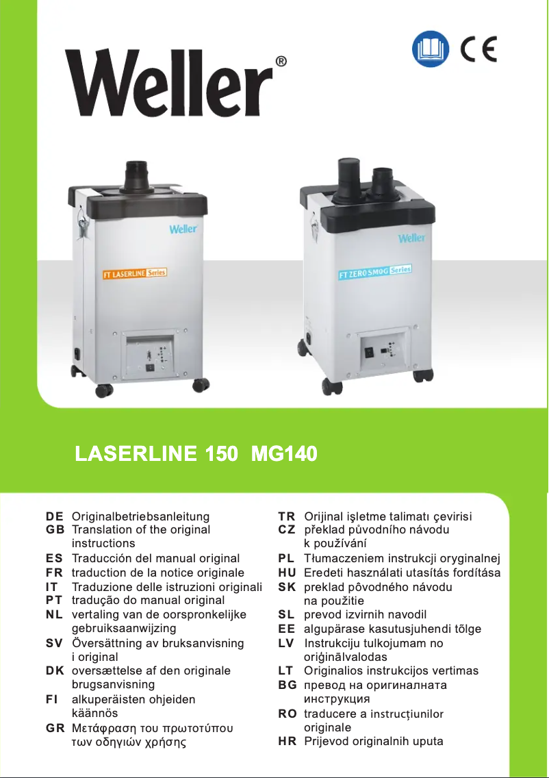 Page n°1 - Manuel utilisateur Weller 145-1000-ESDN