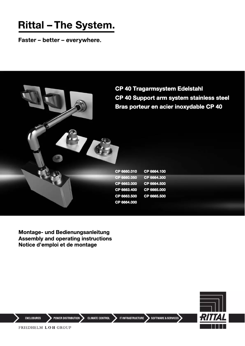 Page n°1 - Manuel utilisateur Rittal CP 6664.500