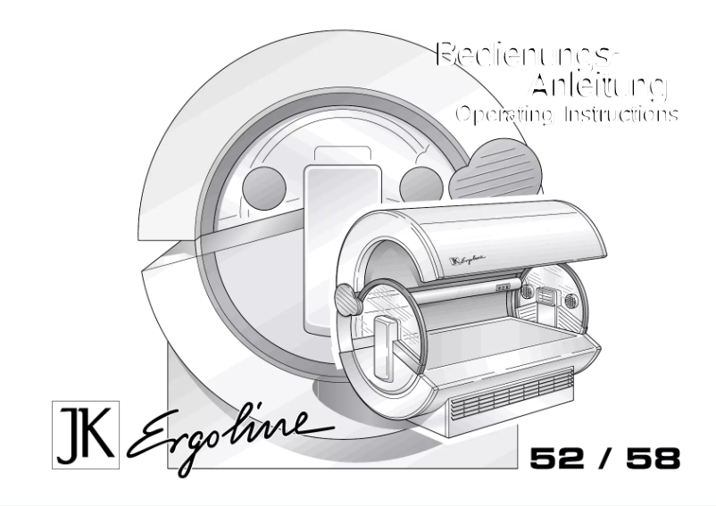 Page n°1 - Manuel utilisateur Ergoline JK 52