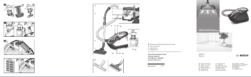 Page n°1 - Manuel utilisateur Bosch BGS6PRO3