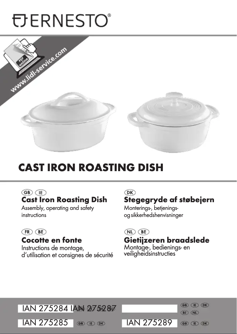 Image de la première page du manuel de l'appareil IAN 275287