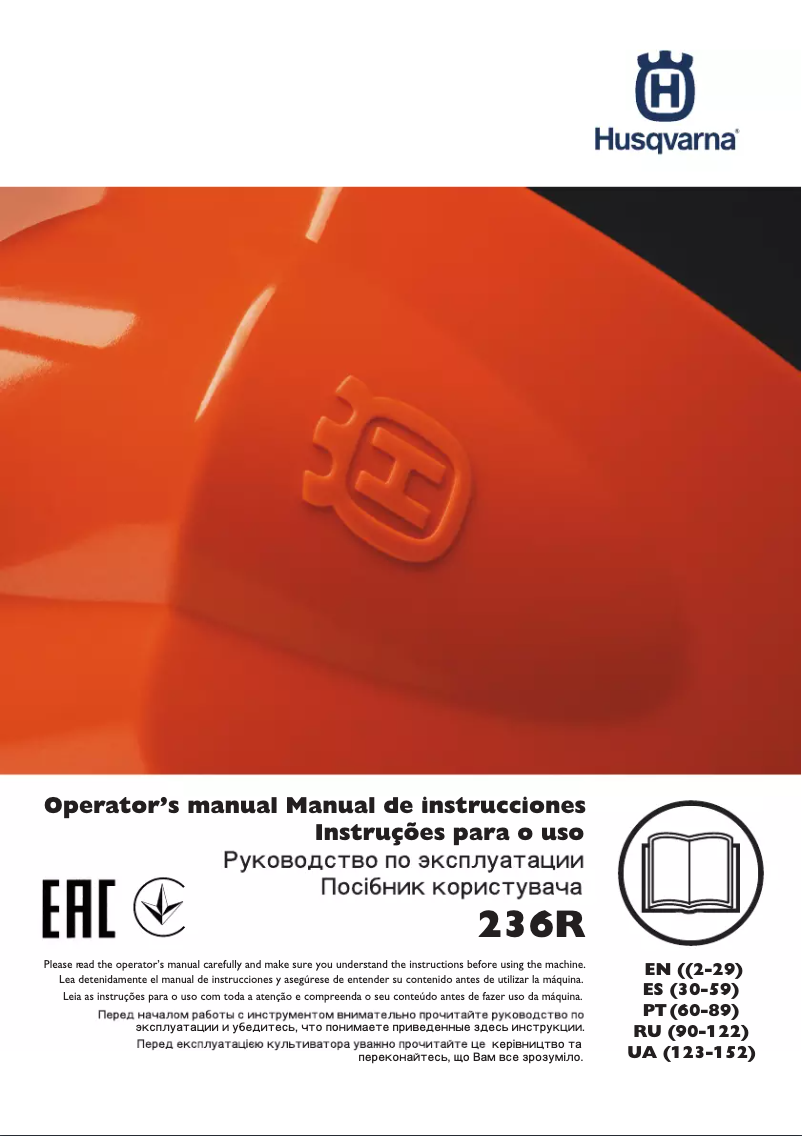 Page n°1 - Manuel utilisateur Husqvarna 236R